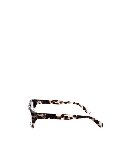 Moncler White Eyewear Rectangular Frame Glasses for men