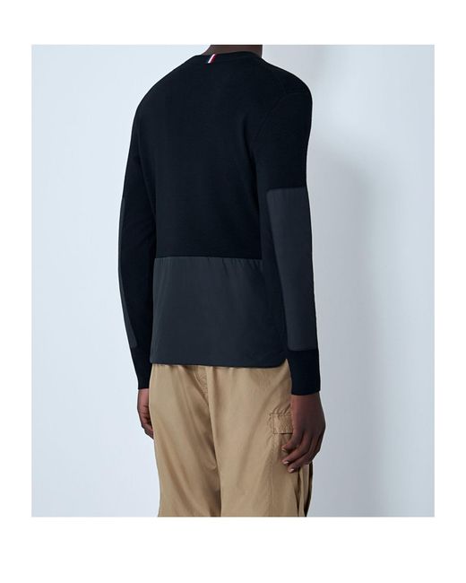 Moncler Blue Long-Sleeved Knitwear for men