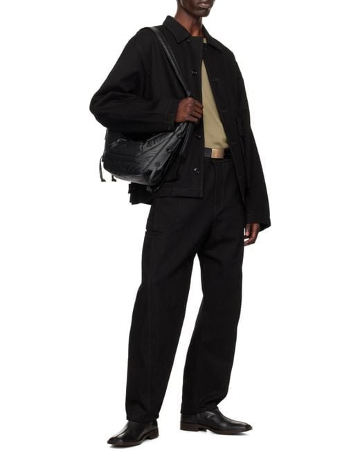 Lemaire Black Large Soft Game Bag