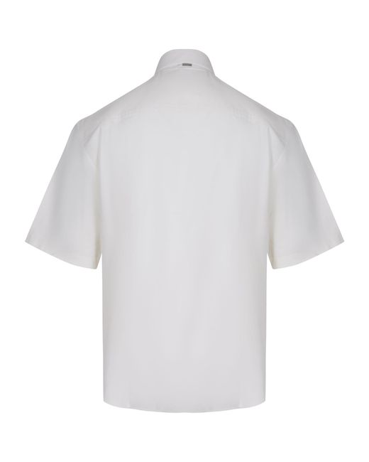 Herno White Short-Sleeve Classic Shirt for men