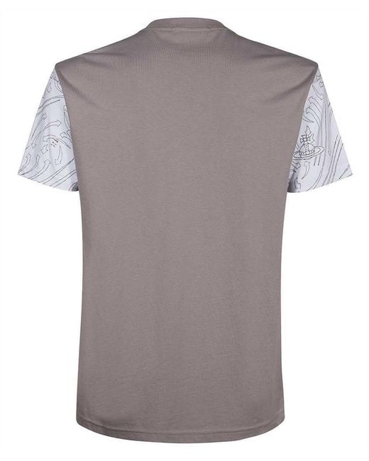Vivienne Westwood Gray Boucher Printed Crewneck T-Shirt