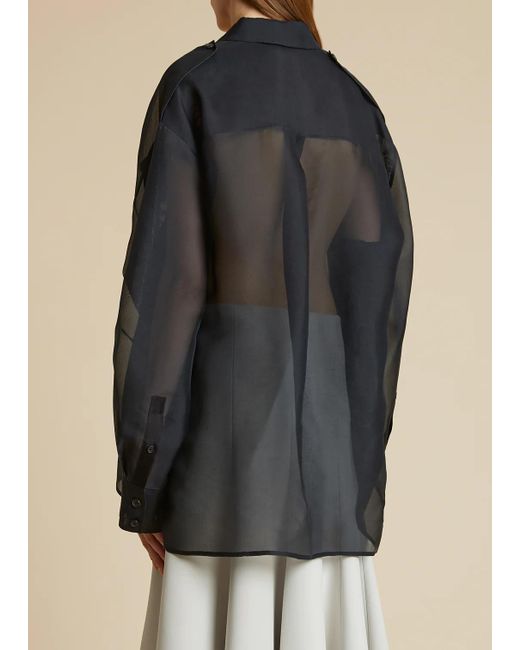 Khaite Black The Missa Button-Up Shirt