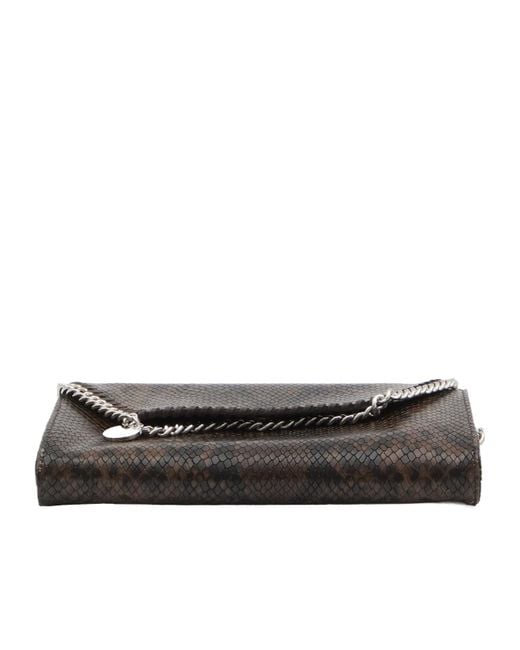 Stella McCartney Black Embossed Chain Wallet