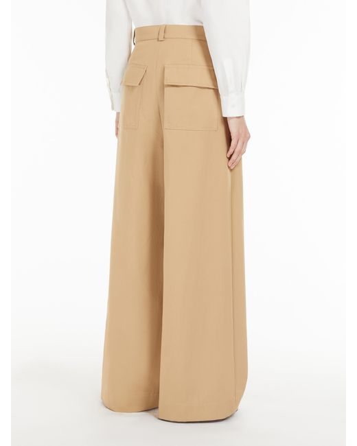 Weekend by Maxmara Natural Nebbie Wide-Leg Trousers