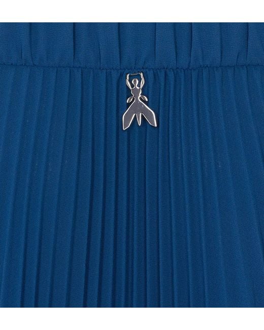 Patrizia Pepe Blue Long Pleated Skirt