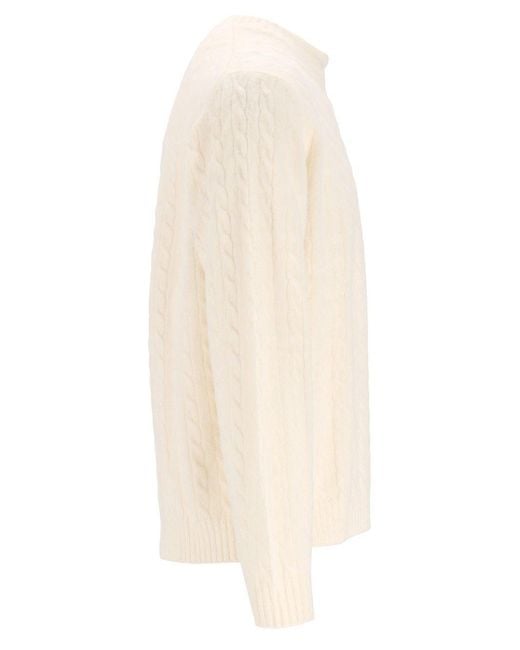 Eleventy White Long-Sleeved Knitwear for men
