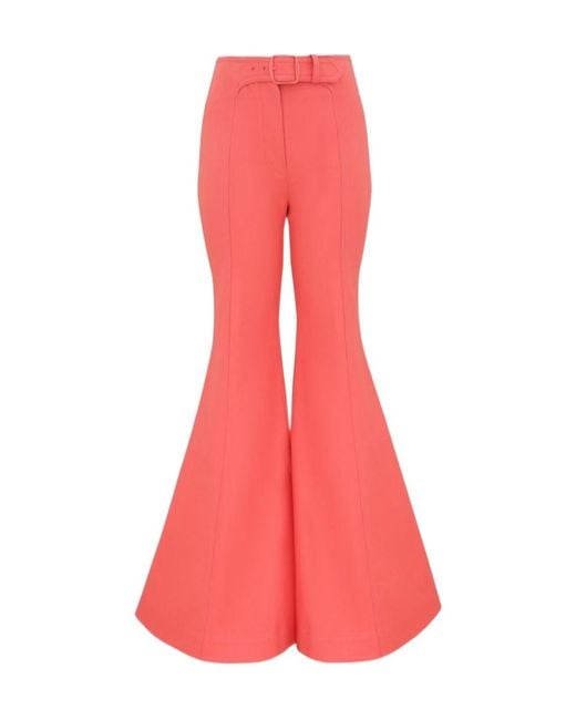 Zimmermann Pink Alchemy Drill Super Flare Pants