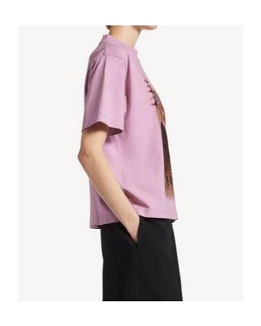 Balenciaga Pink Cotton Sacré Cœur T-Shirt