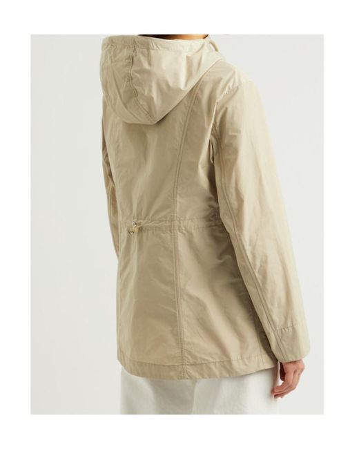 Moncler White Leandro Hooded Shell Jacket