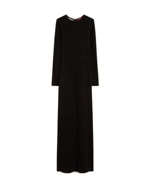 Max Mara Black Viscose Yarn Dress