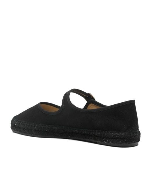Castaner Black Castañer Padua Square Toe Espadrilles