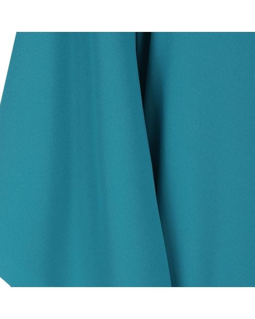Gianluca Capannolo Blue Draped Maxi Dress