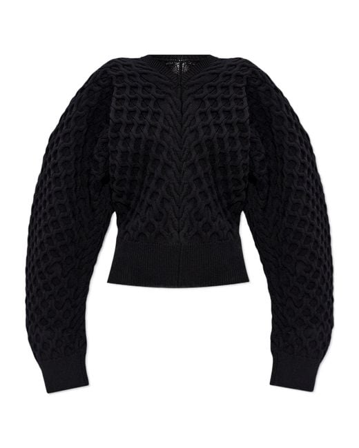 Jacquemus Blue Le Sweater Boule Torsade Oversized Jumper