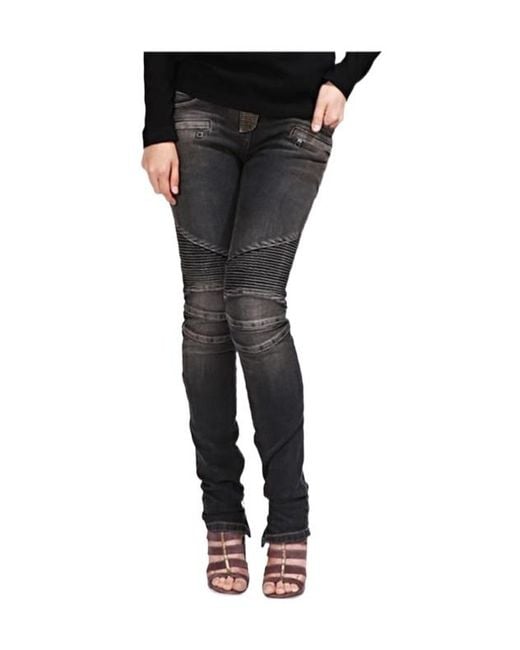 Balmain Black Belt Loop Jeans