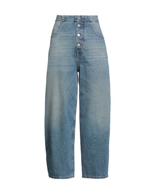 MM6 by Maison Margiela Blue Straight-Leg Jeans