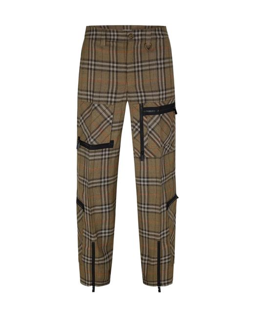 Burberry Green Logo Track Pants for men