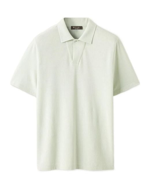 Loro Piana White Pietro Polo Shirt for men