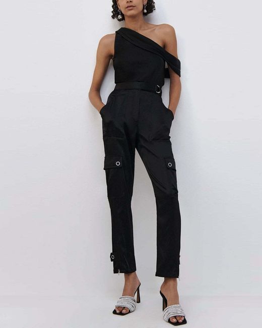 Jonathan Simkhai Black Carolina Structured Pants