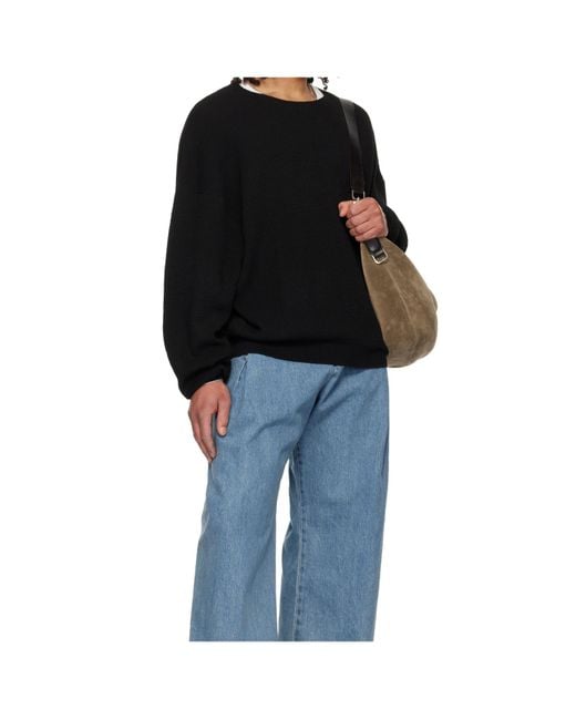 Fear Of God Black Signature 90S Waffle-Knit Sweater for men