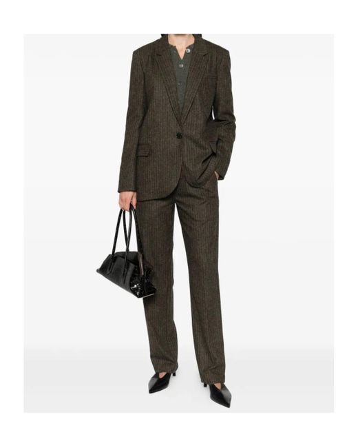 Isabel Marant Green Long-Sleeved Suit Jacket