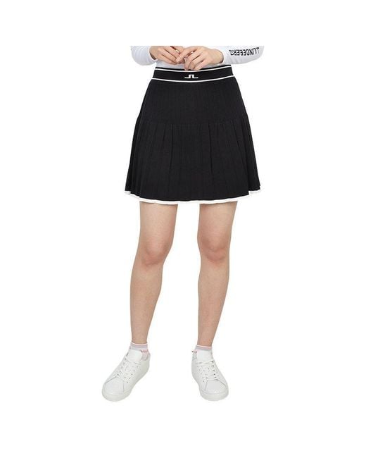 J.Lindeberg Black Knitted Midi Skirt