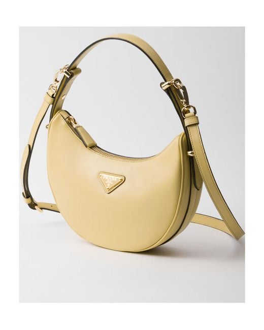Prada Metallic Arqué Zipped Shoulder Bag