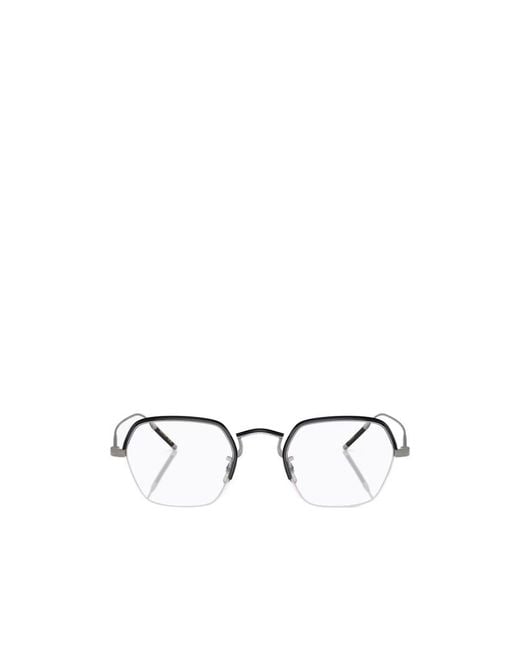 Oliver Peoples Metallic Tk-7 Geometric-Frame Glasses for men