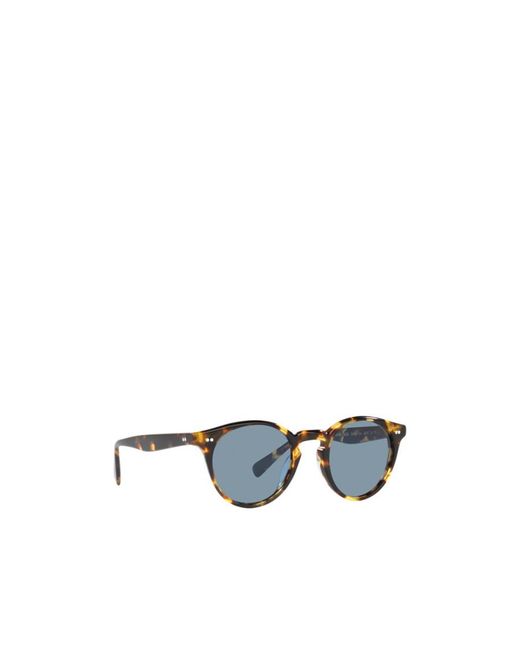 Oliver Peoples Blue Romare Round-Frame Sunglasses for men
