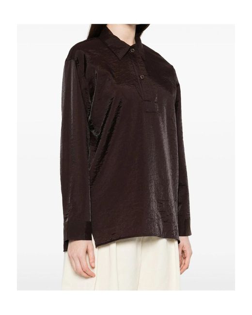 Studio Nicholson Black Long Sleeve Shirt