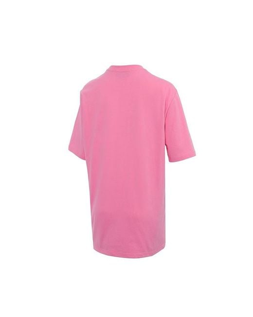MSGM Pink Logo Leisure T-Shirt