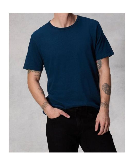 Rag & Bone Blue Short-Sleeved T-Shirt for men