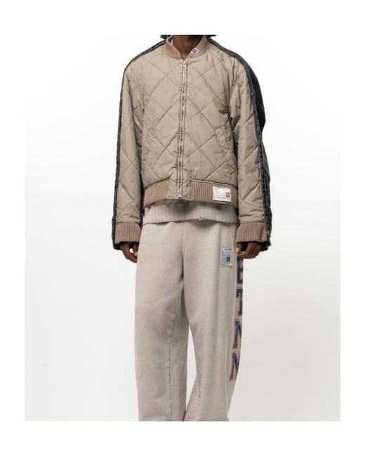 Maison Mihara Yasuhiro Brown Combined Quilt Denim Jacket for men