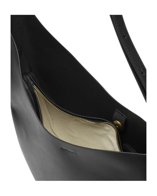 Soeur Black Asymmetrical Shoulder Bag