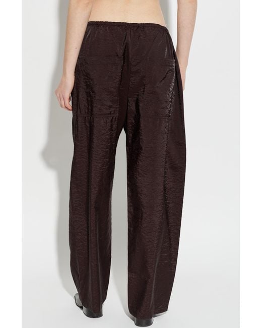 Studio Nicholson Black Hera Button Tie Trousers