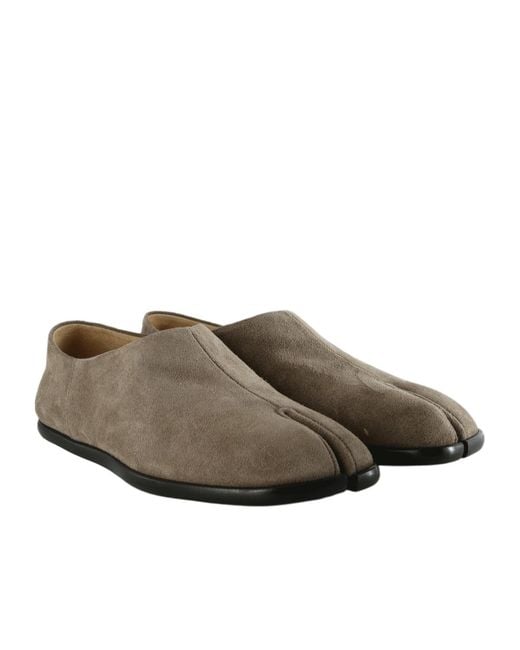 Maison Margiela Brown Tabi Flats