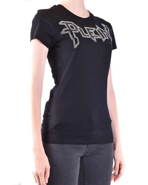 Philipp Plein Black Logo-Embellished Cotton T-Shirt