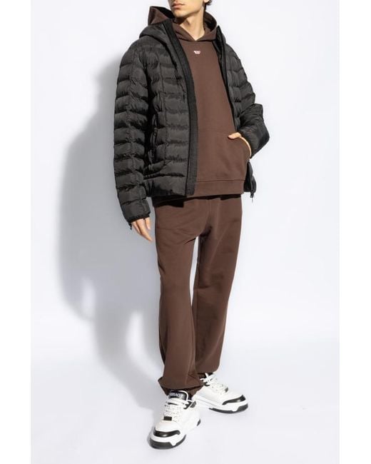 DIESEL Gray Winter Jackets for men