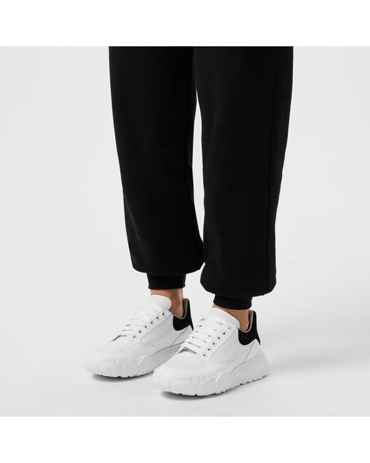 McQueen White Lace-Up Casual Sneakers