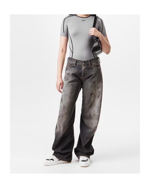 Off-White c/o Virgil Abloh Gray Seamless Bodysuit