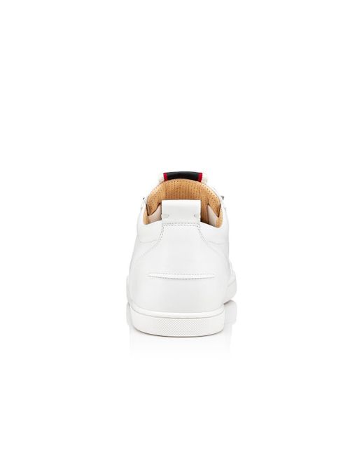 Christian Louboutin White F.A.V Stud Embellished Sneakers for men