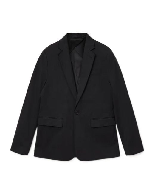 AllSaints Black Rebel Raw Edge Blazer for men