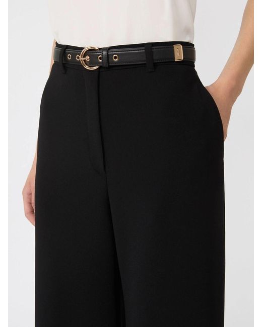 Max Mara Black Studio Amico Straight-Leg Pants