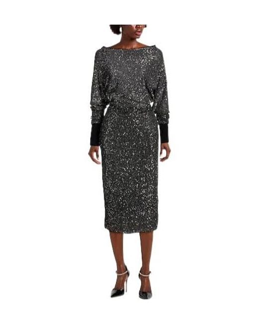 Max Mara Gray Sequin Dress