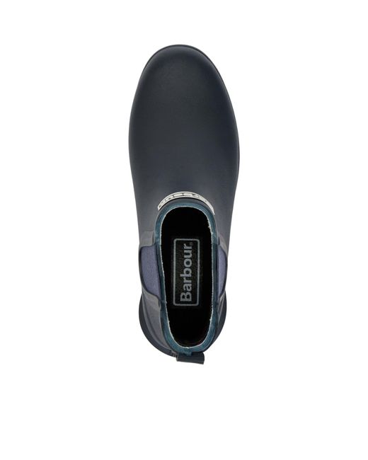 Barbour Blue Wilton Chelsea Wellington Boots