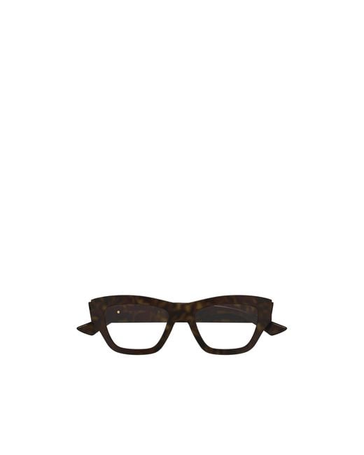 Bottega Veneta White Eyewear Rectangular Frame Glasses