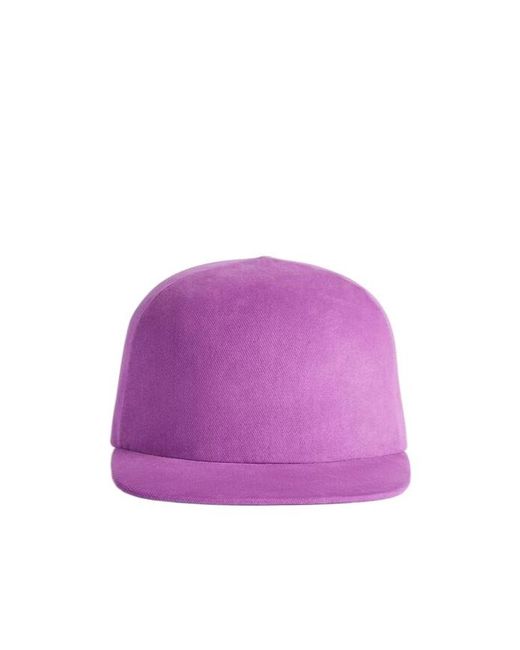 Balenciaga Purple Logo Embroidered Baseball Cap