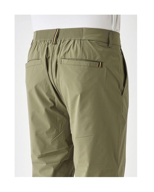 K-Way Green Ailtylight Tech Stretch Pants for men