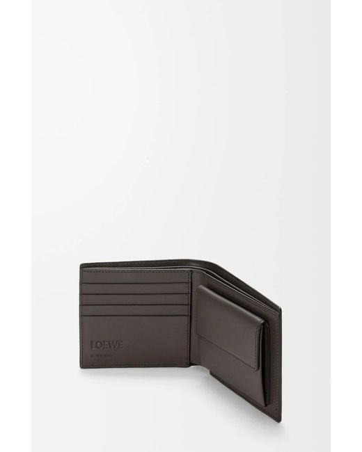 Loewe Gray Puzzle Bifold Coin Wallet for men