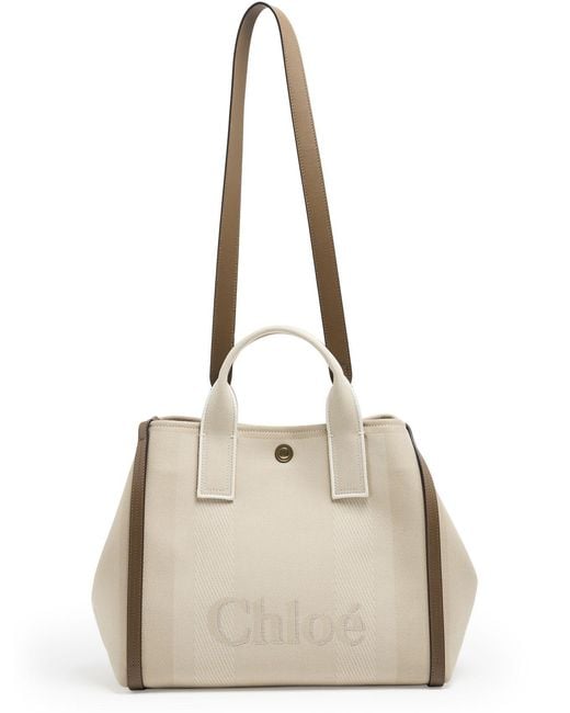 Chloé Natural Double Handle Shoulder Bag