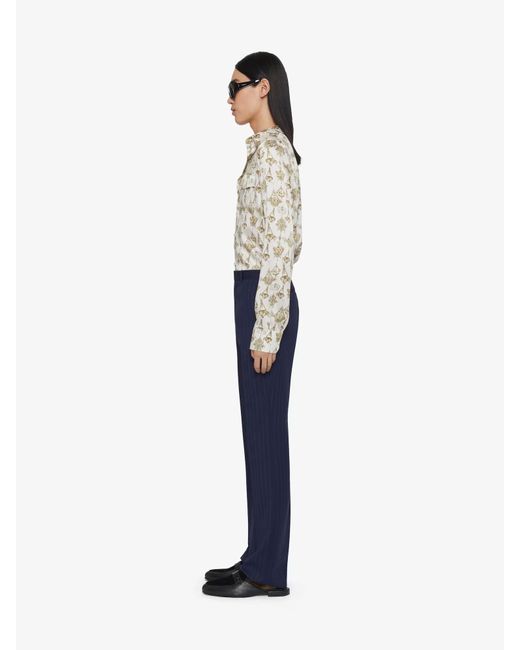 Givenchy Natural Chandelier Printed Long-Sleeved Shirt for men